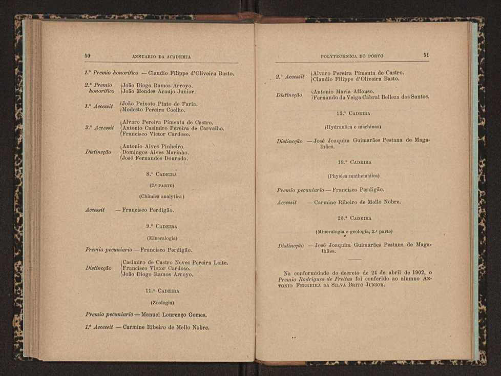 Annuario da Academia Polytechnica do Porto. A. 29 (1905-1906) / Ex. 2 28