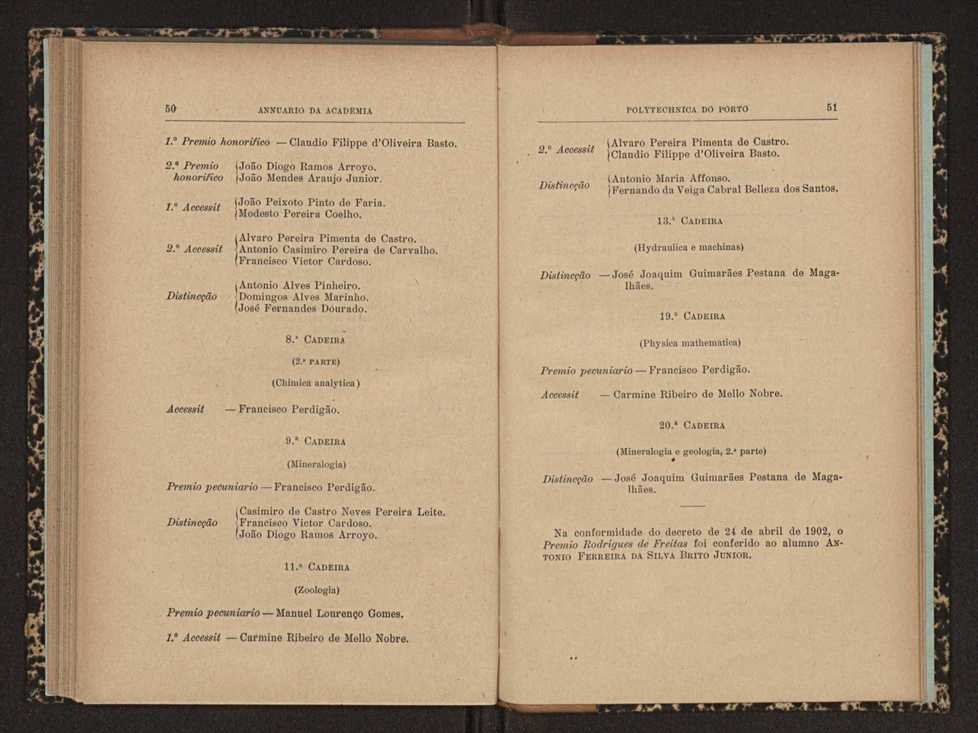 Annuario da Academia Polytechnica do Porto. A. 29 (1905-1906) / Ex. 2 28