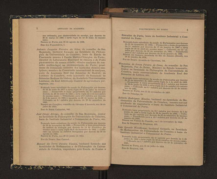 Annuario da Academia Polytechnica do Porto. A. 30 (1906-1907) / Ex. 2 5