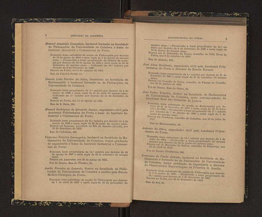 Annuario da Academia Polytechnica do Porto. A. 30 (1906-1907) / Ex. 2 6