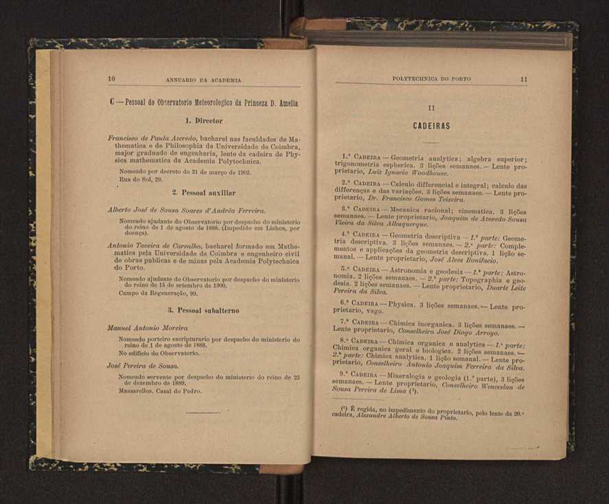 Annuario da Academia Polytechnica do Porto. A. 30 (1906-1907) / Ex. 2 9