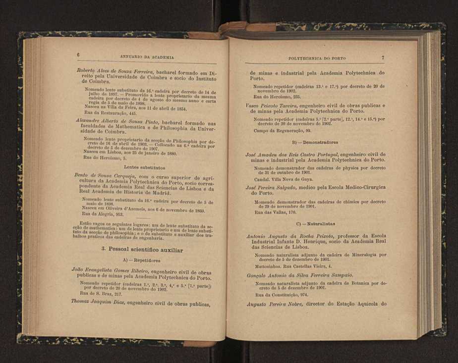 Annuario da Academia Polytechnica do Porto. A. 31 (1907-1908) / Ex. 2 6