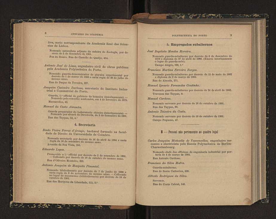 Annuario da Academia Polytechnica do Porto. A. 31 (1907-1908) / Ex. 2 7