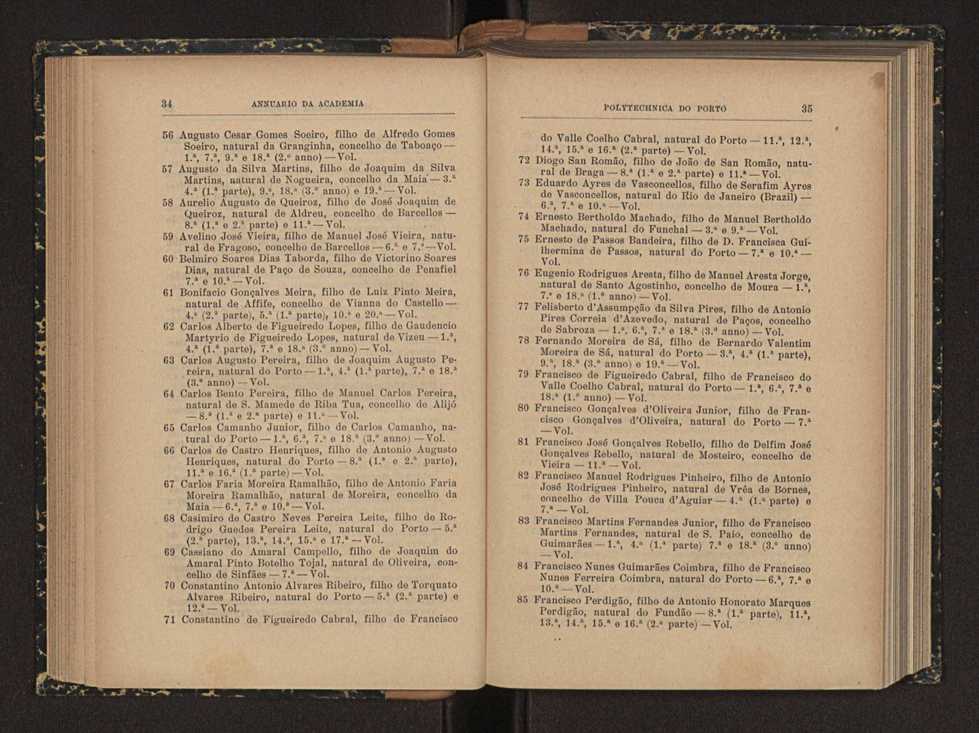 Annuario da Academia Polytechnica do Porto. A. 31 (1907-1908) / Ex. 2 20