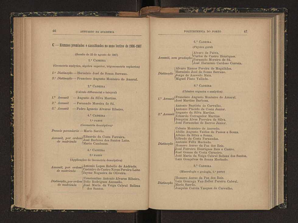 Annuario da Academia Polytechnica do Porto. A. 31 (1907-1908) / Ex. 2 26
