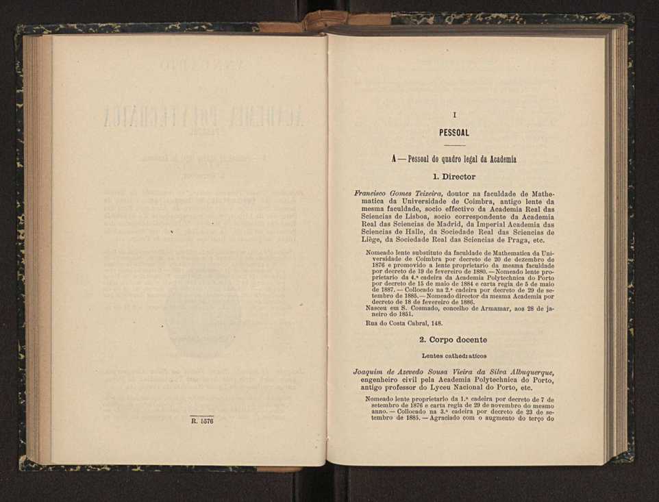 Annuario da Academia Polytechnica do Porto. A. 32 (1908-1909) / Ex. 2 3