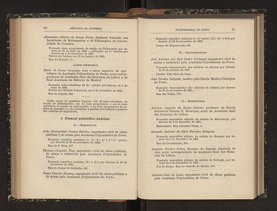 Annuario da Academia Polytechnica do Porto. A. 32 (1908-1909) / Ex. 2 6