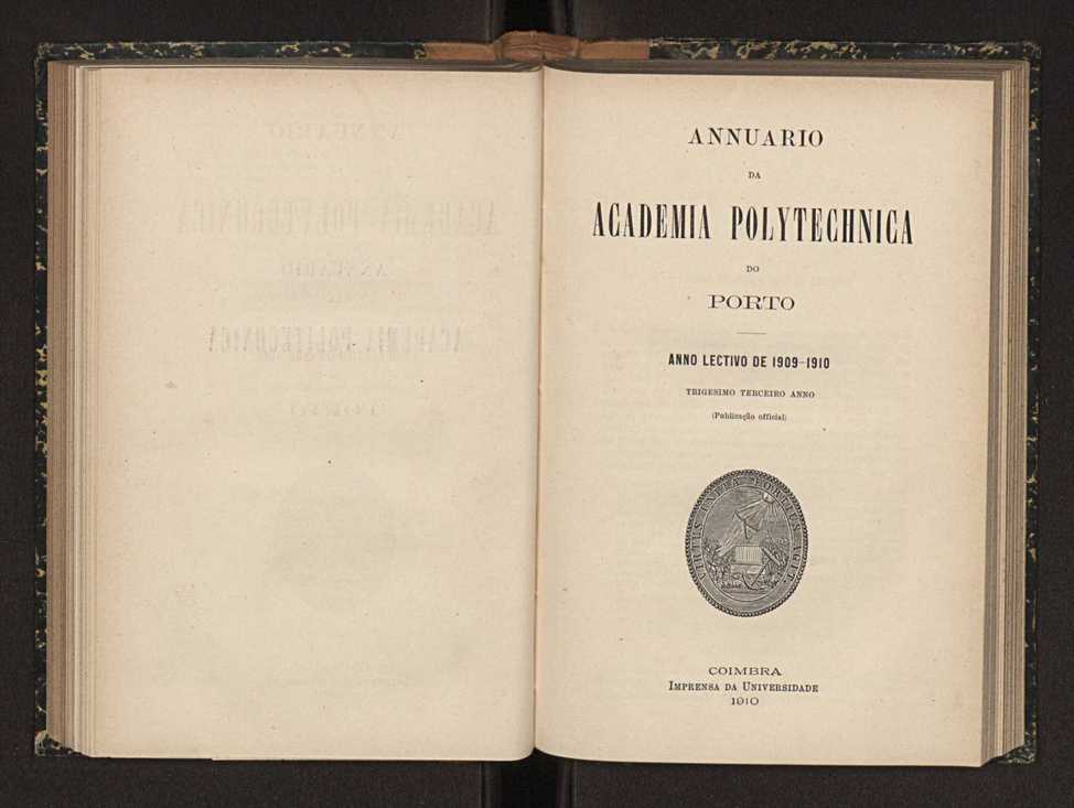 Annuario da Academia Polytechnica do Porto. A. 33 (1909-1910) / Ex. 2 2