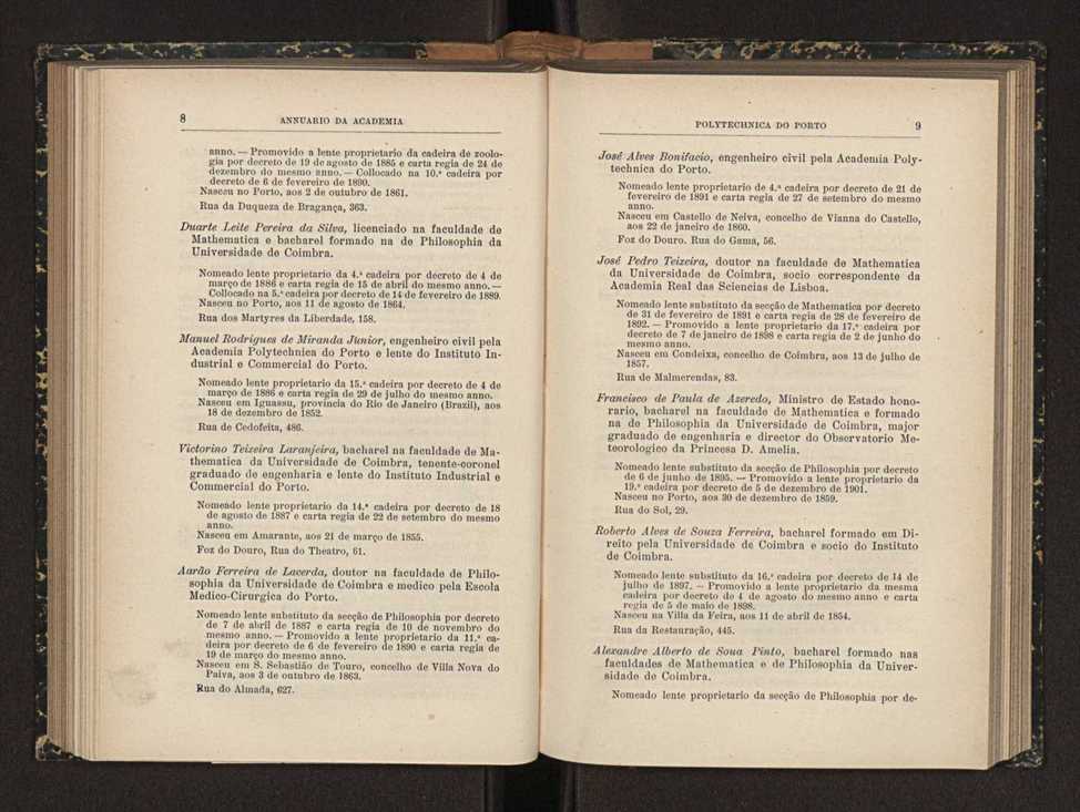 Annuario da Academia Polytechnica do Porto. A. 33 (1909-1910) / Ex. 2 5