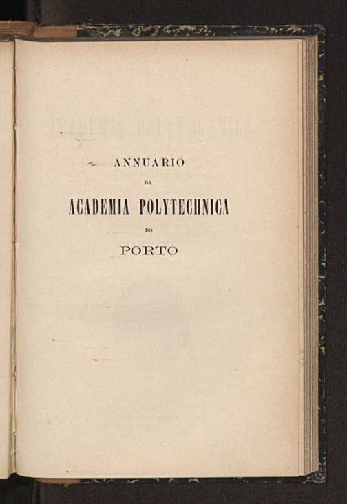 Annuario da Academia Polytechnica do Porto. A. 34 (1910-1911) / Ex. 2 1