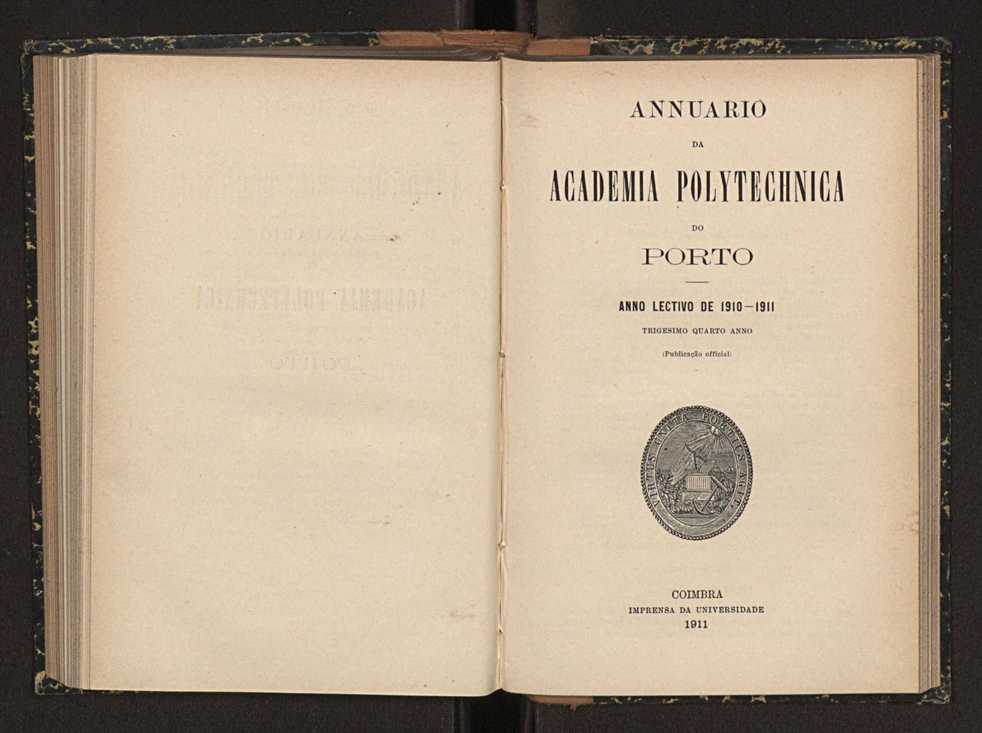 Annuario da Academia Polytechnica do Porto. A. 34 (1910-1911) / Ex. 2 2