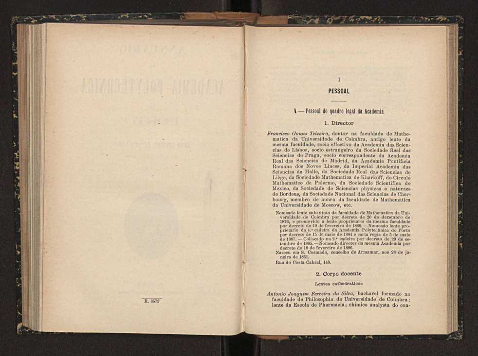 Annuario da Academia Polytechnica do Porto. A. 34 (1910-1911) / Ex. 2 3