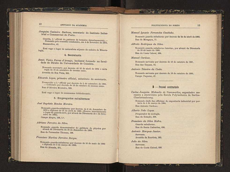 Annuario da Academia Polytechnica do Porto. A. 34 (1910-1911) / Ex. 2 7