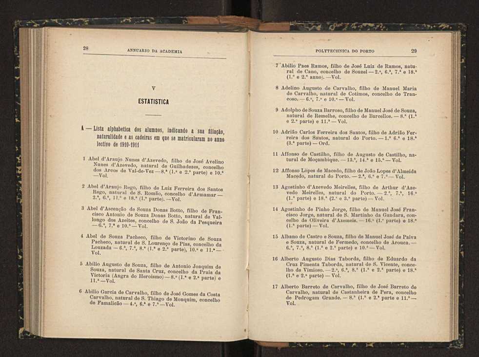 Annuario da Academia Polytechnica do Porto. A. 34 (1910-1911) / Ex. 2 15