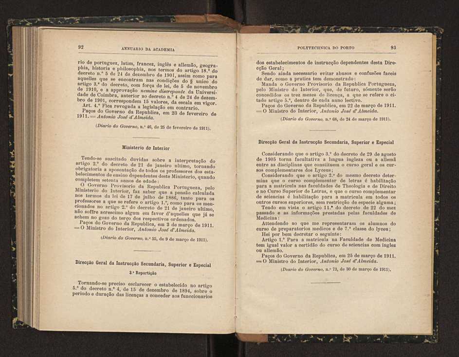 Annuario da Academia Polytechnica do Porto. A. 34 (1910-1911) / Ex. 2 48