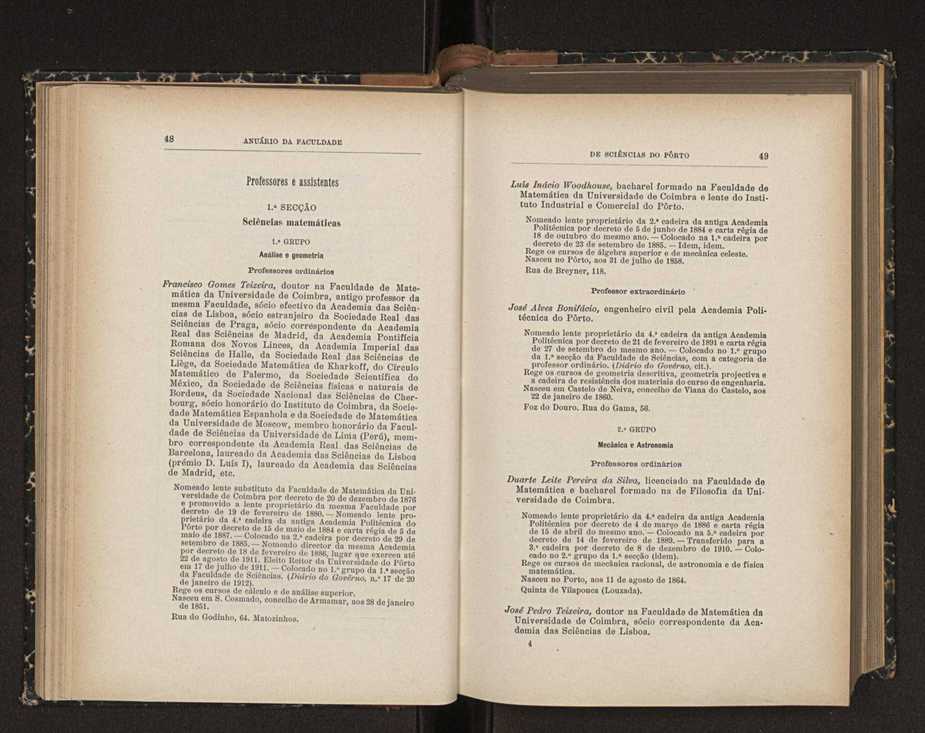 Anurio da Faculdade de Scincias da Universidade do Porto : (antiga Academia Politcnica). 1911/1912 - 1913/1914 / Ex. 2 57
