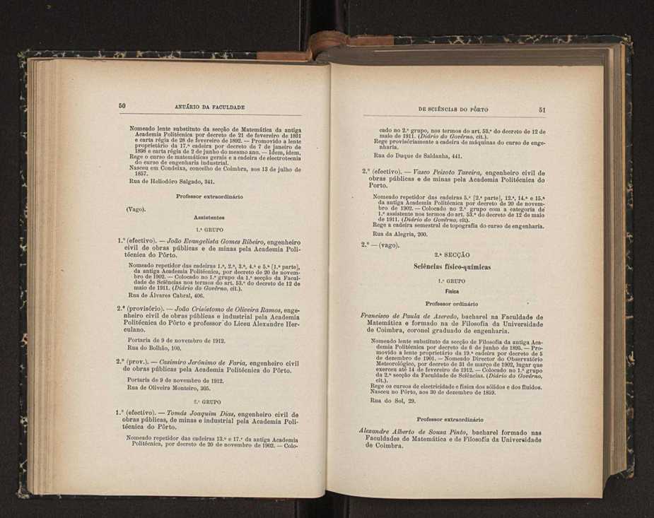Anurio da Faculdade de Scincias da Universidade do Porto : (antiga Academia Politcnica). 1911/1912 - 1913/1914 / Ex. 2 58