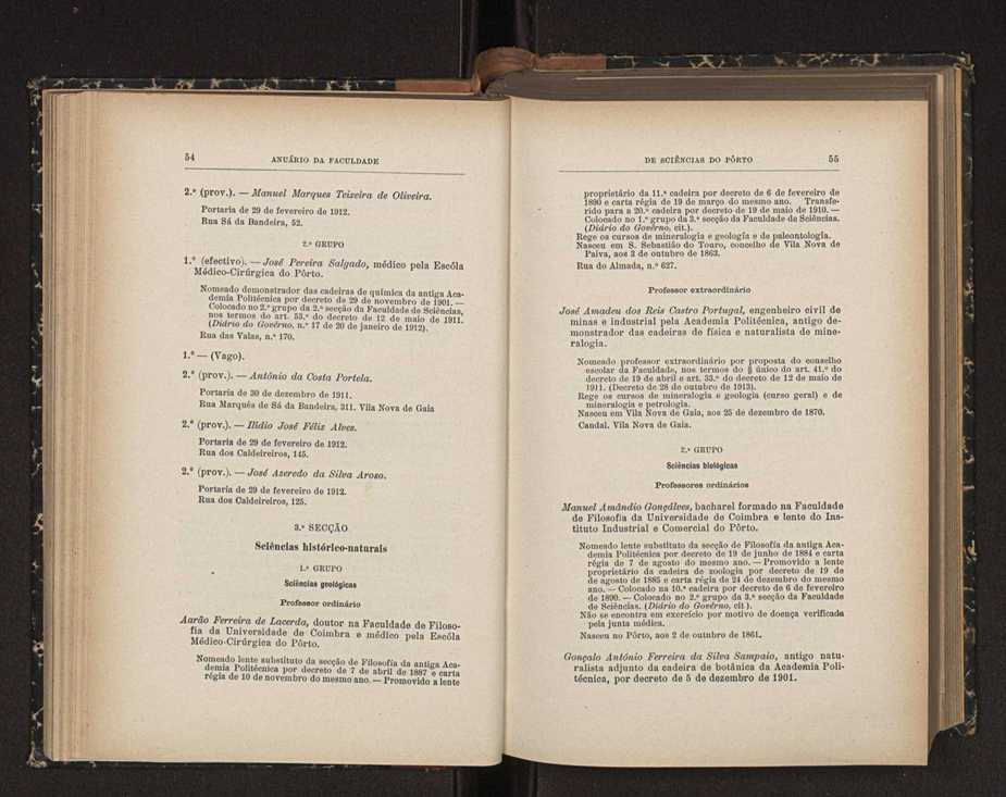 Anurio da Faculdade de Scincias da Universidade do Porto : (antiga Academia Politcnica). 1911/1912 - 1913/1914 / Ex. 2 60