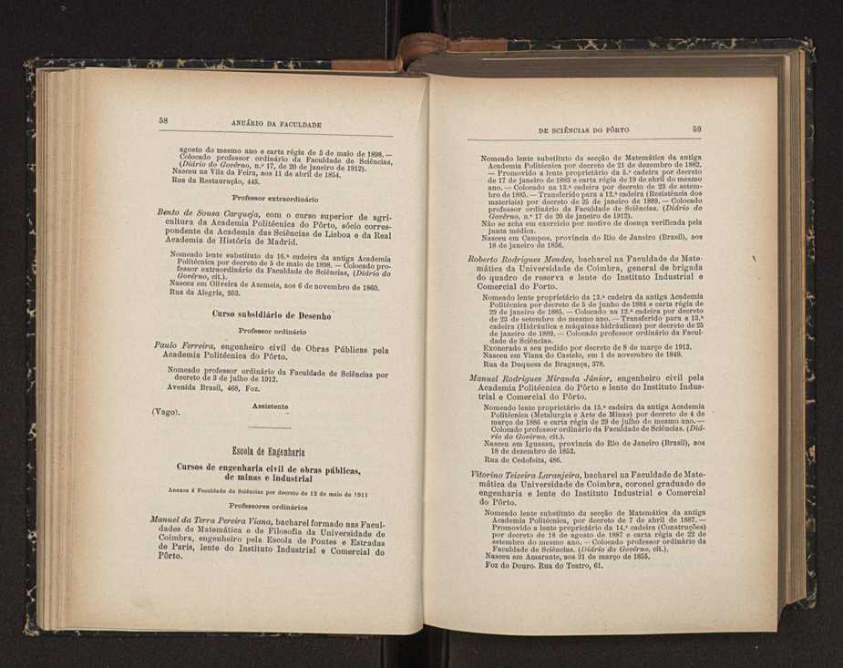 Anurio da Faculdade de Scincias da Universidade do Porto : (antiga Academia Politcnica). 1911/1912 - 1913/1914 / Ex. 2 62