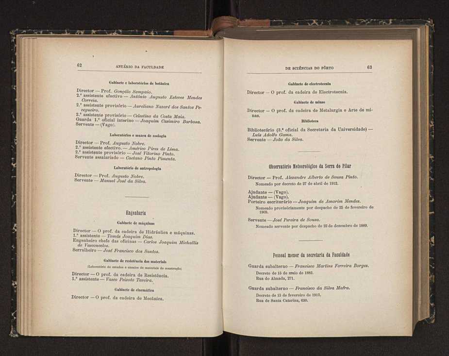 Anurio da Faculdade de Scincias da Universidade do Porto : (antiga Academia Politcnica). 1911/1912 - 1913/1914 / Ex. 2 64