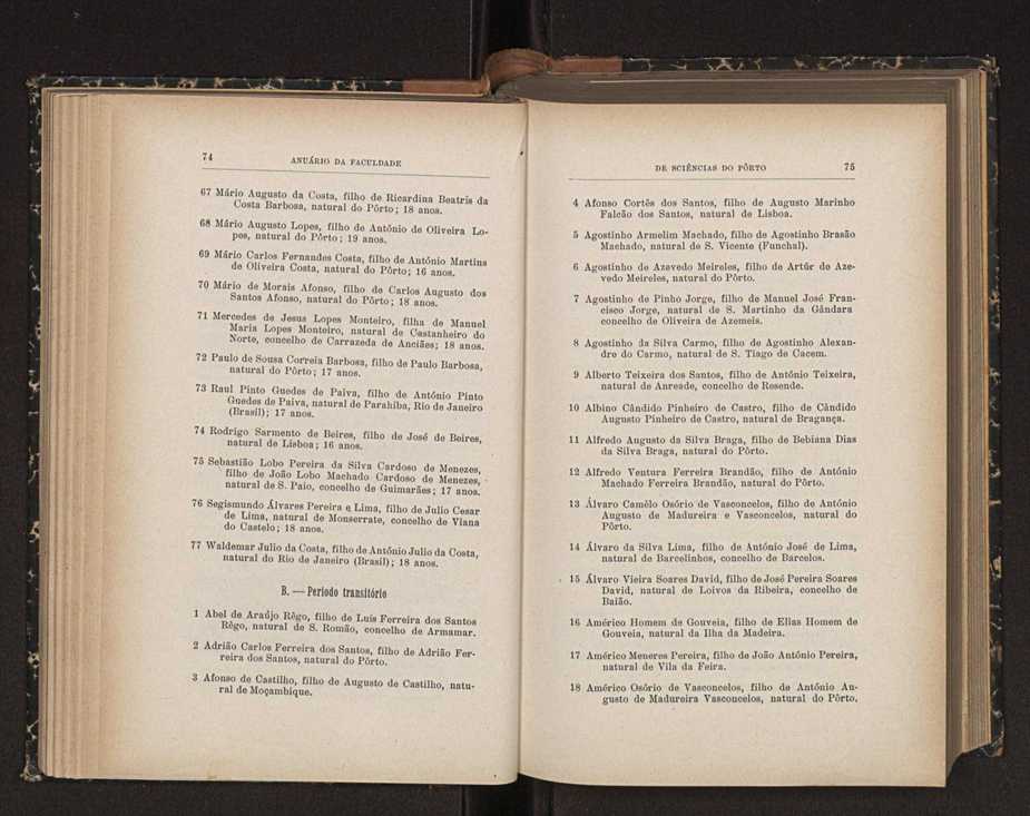 Anurio da Faculdade de Scincias da Universidade do Porto : (antiga Academia Politcnica). 1911/1912 - 1913/1914 / Ex. 2 70