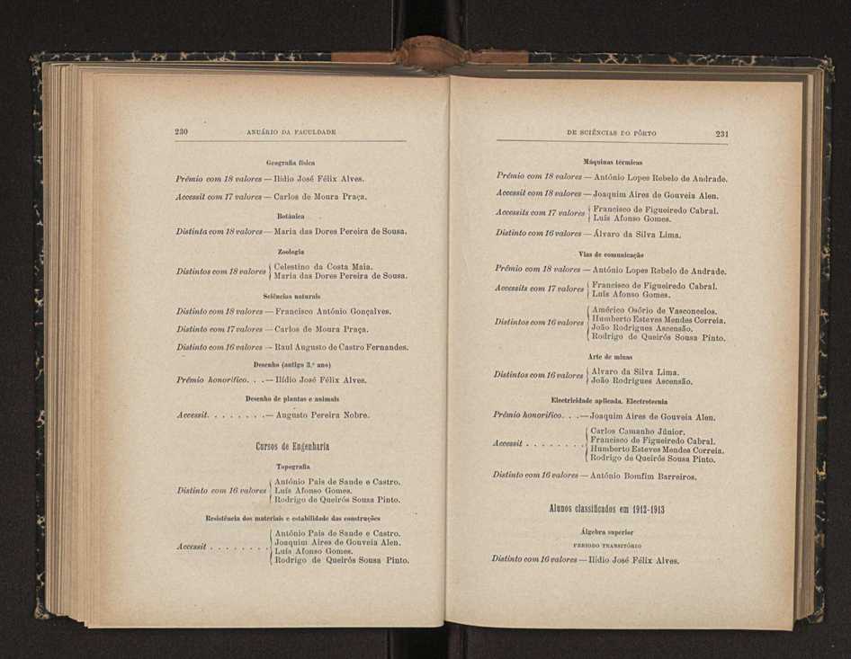 Anurio da Faculdade de Scincias da Universidade do Porto : (antiga Academia Politcnica). 1911/1912 - 1913/1914 / Ex. 2 149
