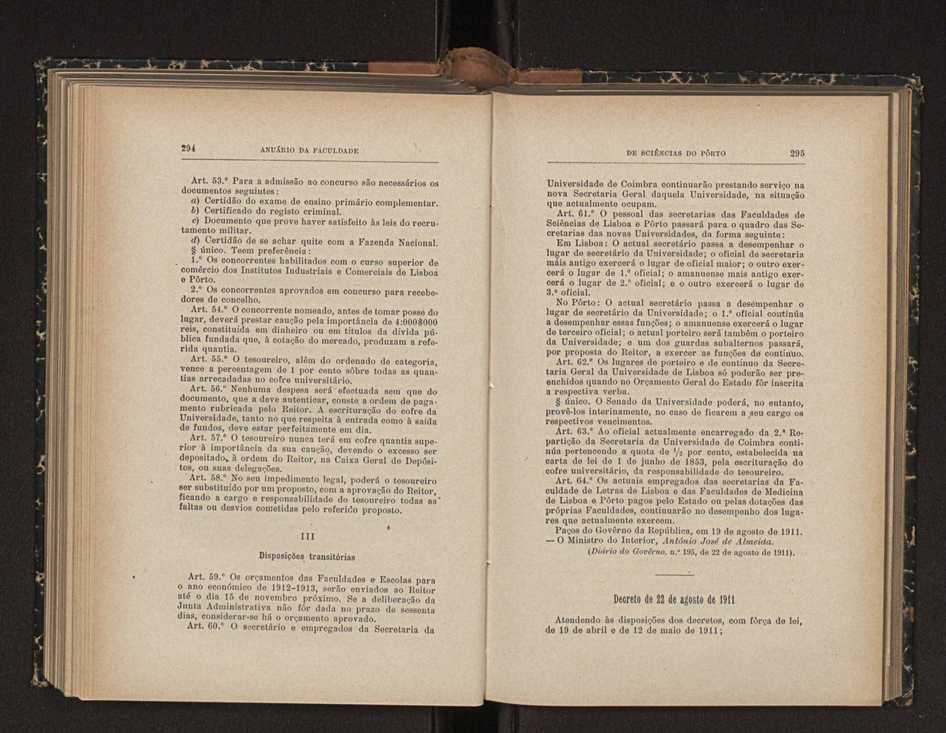 Anurio da Faculdade de Scincias da Universidade do Porto : (antiga Academia Politcnica). 1911/1912 - 1913/1914 / Ex. 2 181