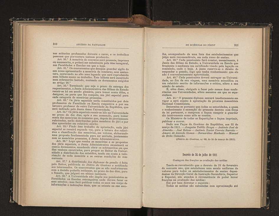 Anurio da Faculdade de Scincias da Universidade do Porto : (antiga Academia Politcnica). 1911/1912 - 1913/1914 / Ex. 2 189