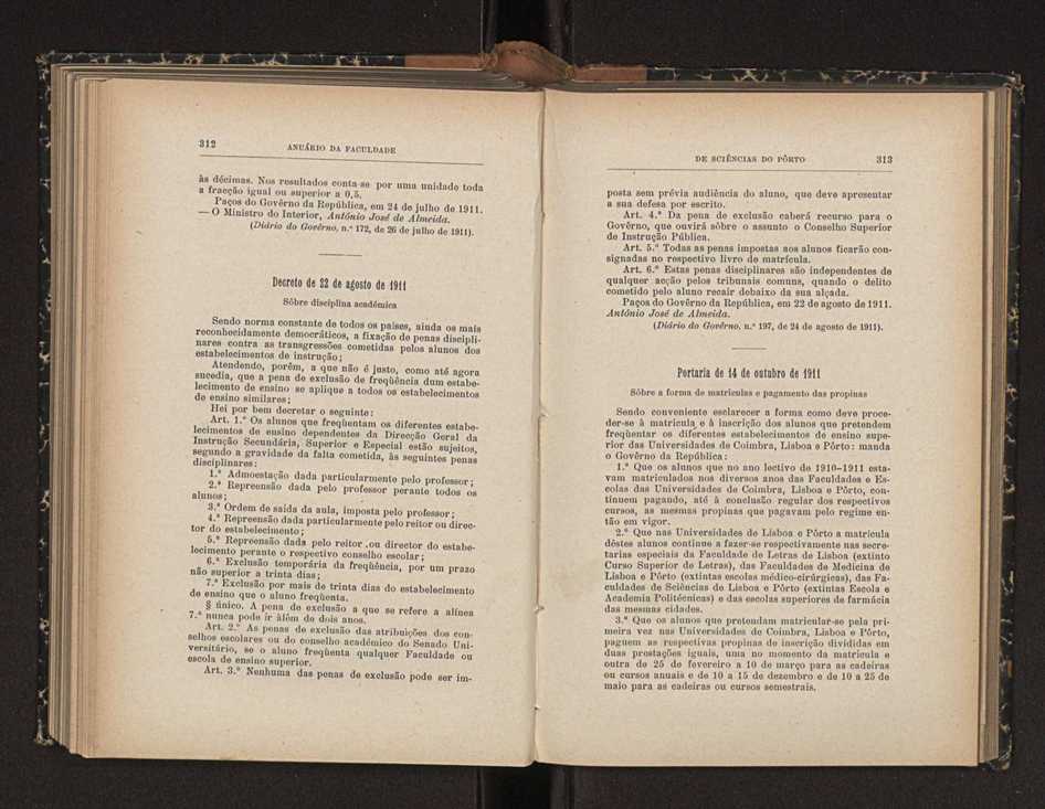 Anurio da Faculdade de Scincias da Universidade do Porto : (antiga Academia Politcnica). 1911/1912 - 1913/1914 / Ex. 2 190