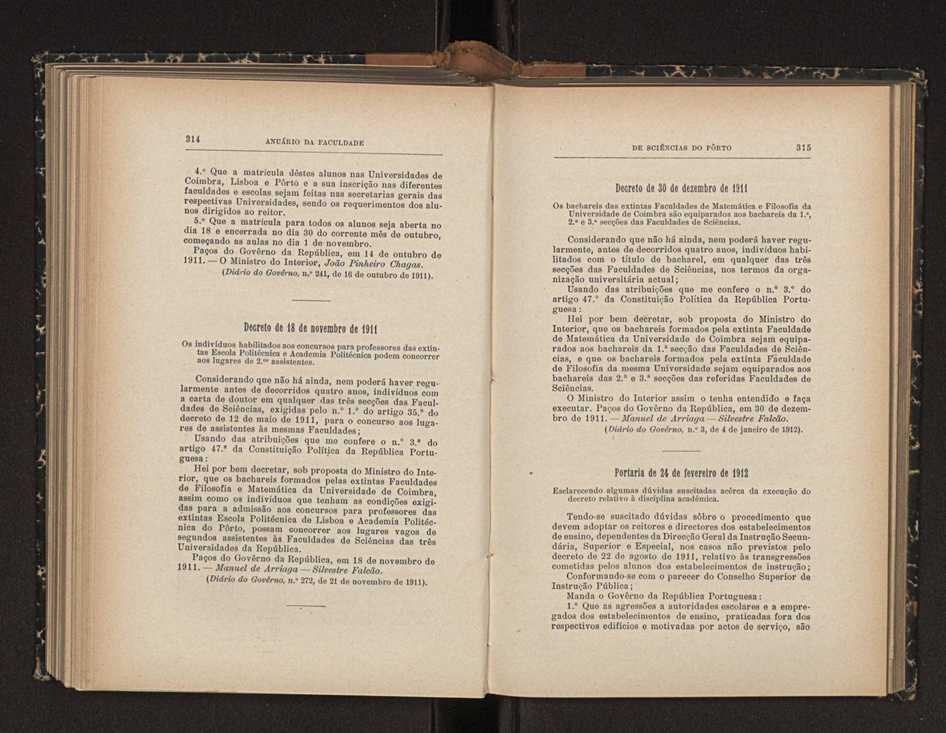 Anurio da Faculdade de Scincias da Universidade do Porto : (antiga Academia Politcnica). 1911/1912 - 1913/1914 / Ex. 2 191