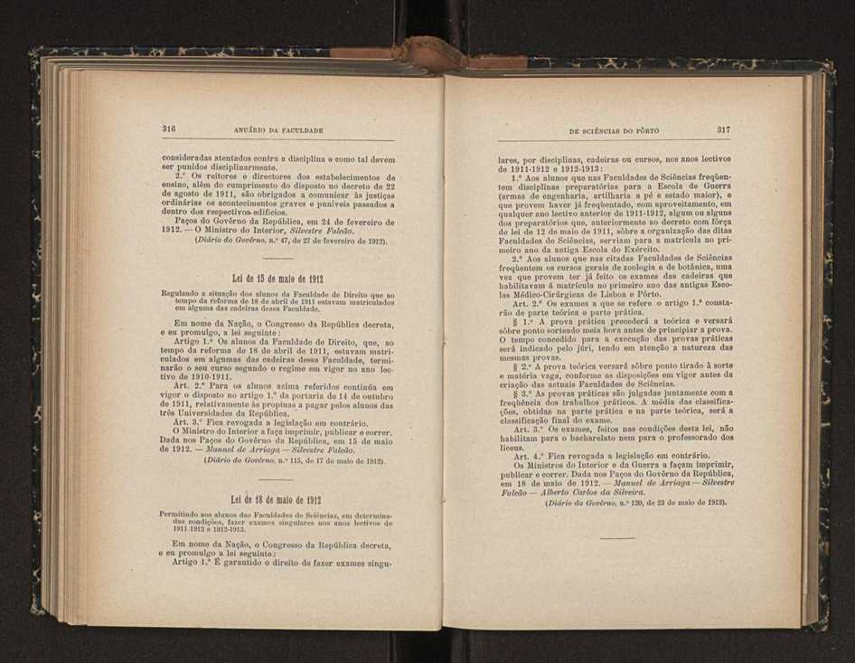 Anu�rio da Faculdade de Sci�ncias da Universidade do Porto : (antiga Academia Polit�cnica). 1911/1912 - 1913/1914 / Ex. 2 192