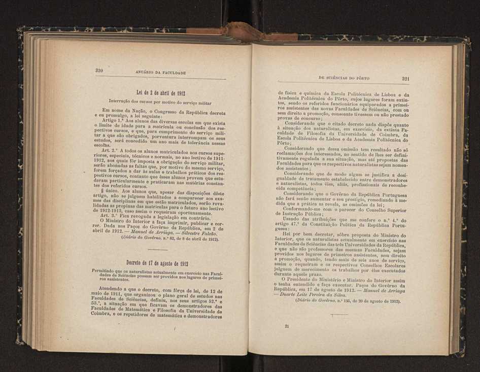Anurio da Faculdade de Scincias da Universidade do Porto : (antiga Academia Politcnica). 1911/1912 - 1913/1914 / Ex. 2 194