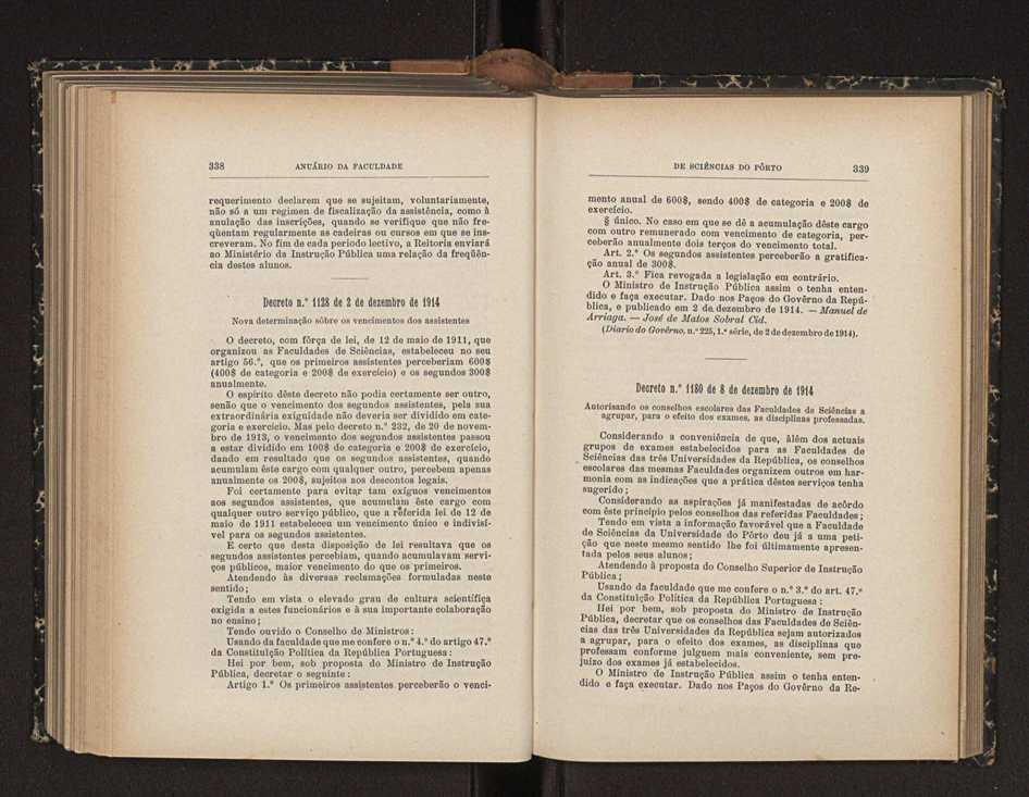 Anurio da Faculdade de Scincias da Universidade do Porto : (antiga Academia Politcnica). 1911/1912 - 1913/1914 / Ex. 2 203