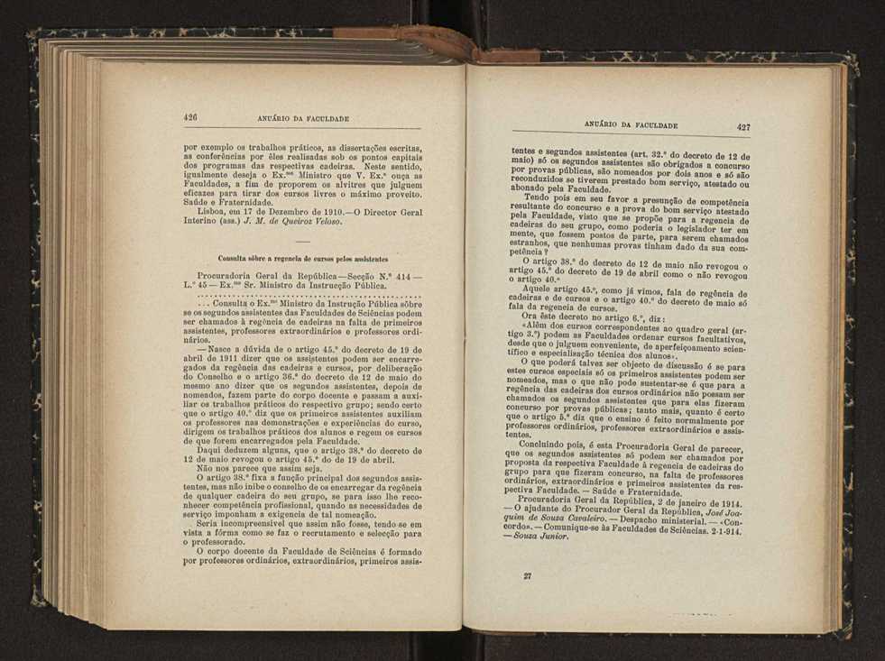 Anurio da Faculdade de Scincias da Universidade do Porto : (antiga Academia Politcnica). 1911/1912 - 1913/1914 / Ex. 2 247
