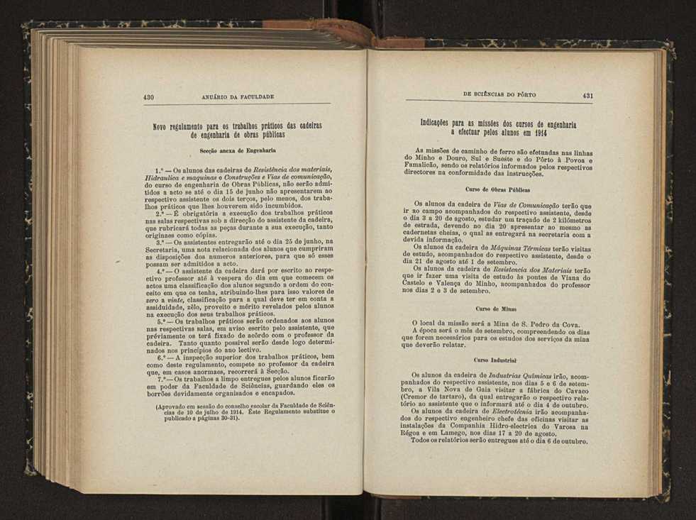 Anurio da Faculdade de Scincias da Universidade do Porto : (antiga Academia Politcnica). 1911/1912 - 1913/1914 / Ex. 2 249