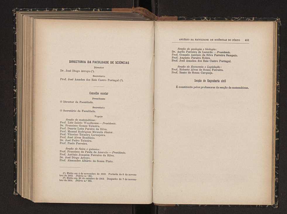 Anurio da Faculdade de Scincias da Universidade do Porto : (antiga Academia Politcnica). 1911/1912 - 1913/1914 / Ex. 2 258