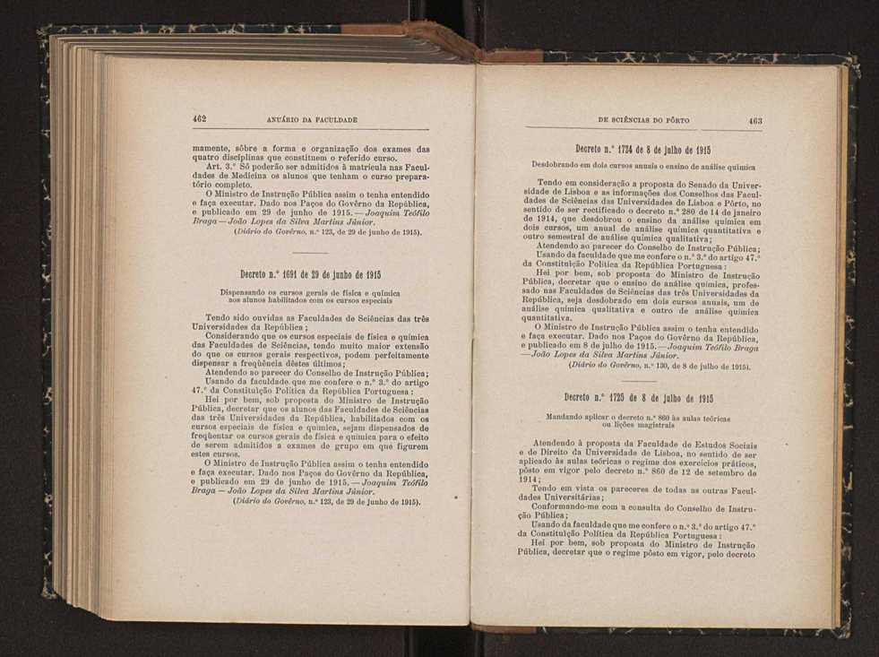 Anurio da Faculdade de Scincias da Universidade do Porto : (antiga Academia Politcnica). 1911/1912 - 1913/1914 / Ex. 2 264