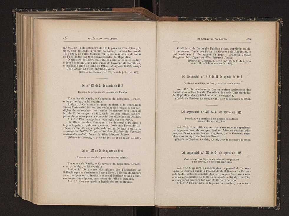 Anurio da Faculdade de Scincias da Universidade do Porto : (antiga Academia Politcnica). 1911/1912 - 1913/1914 / Ex. 2 265