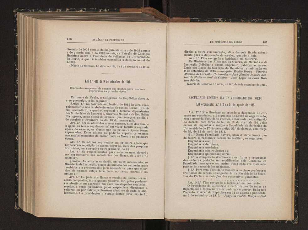 Anurio da Faculdade de Scincias da Universidade do Porto : (antiga Academia Politcnica). 1911/1912 - 1913/1914 / Ex. 2 266