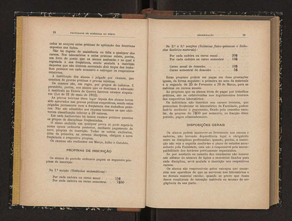 Anurio da Faculdade de Scincias da Universidade do Porto : (antiga Academia Politcnica). 1914/1915 - 1917/1918 / Ex. 2 10