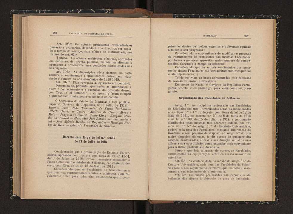 Anu�rio da Faculdade de Sci�ncias da Universidade do Porto : (antiga Academia Polit�cnica). 1914/1915 - 1917/1918 / Ex. 2 148
