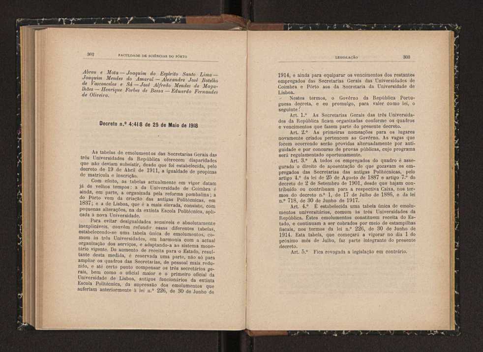 Anurio da Faculdade de Scincias da Universidade do Porto : (antiga Academia Politcnica). 1914/1915 - 1917/1918 / Ex. 2 151