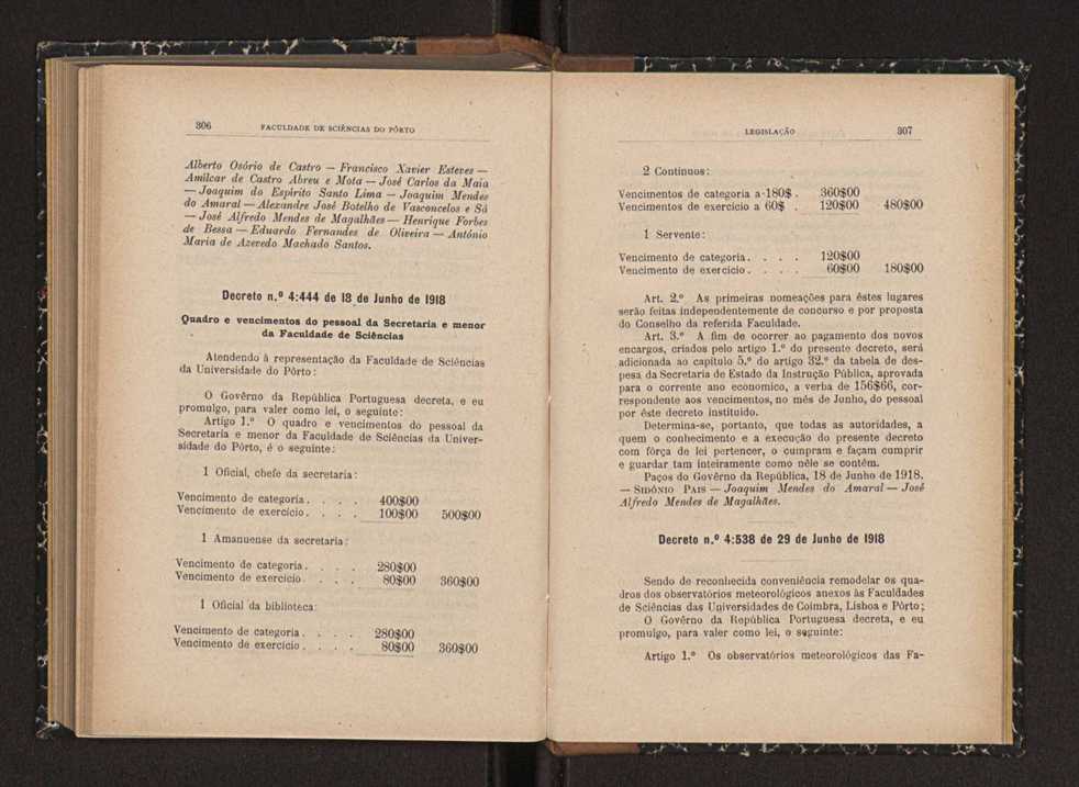 Anurio da Faculdade de Scincias da Universidade do Porto : (antiga Academia Politcnica). 1914/1915 - 1917/1918 / Ex. 2 153