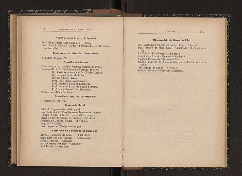 Anurio da Faculdade de Scincias da Universidade do Porto : (antiga Academia Politcnica). 1914/1915 - 1917/1918 / Ex. 2 157