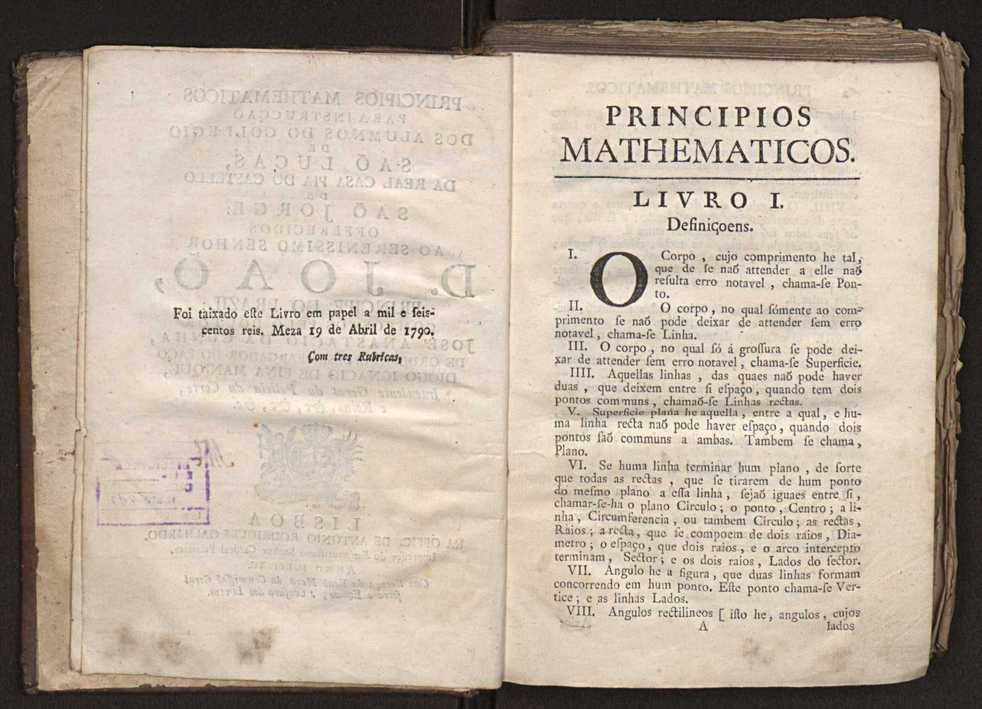 Principios mathematicos para instruca dos alumnos do Collegio de So Lucas, da Real Casa Pia do Castello de Sa Jorge ...Ex. 2 3