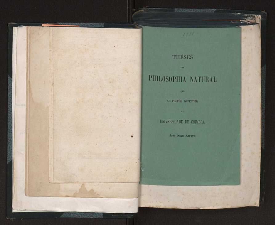 Theses de philosophia natural:que sob a presidencia do... Doutor Jacintho Antonio de Sousa 1