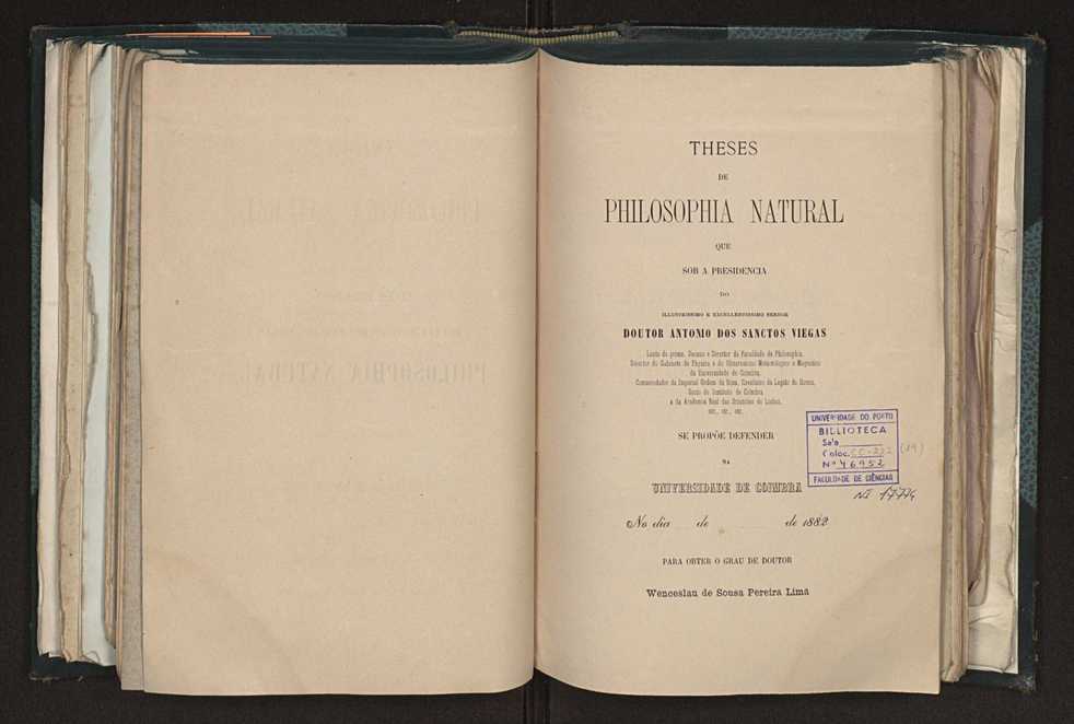 Theses de philosophia natural:que sob a presidencia do... Doutor Antonio dos Santos Viegas... se prope defender... para obter o grau de doutor 3