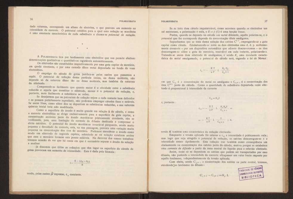 Polarografia:anlises polarogrficas qualitativas e quantitativas aplicadas a solues mais ou menos complexas 10