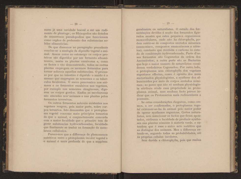 Oreino dos protistas:apreciao da legitimidade d'esta hypothese na classificao dos seres organicos 16