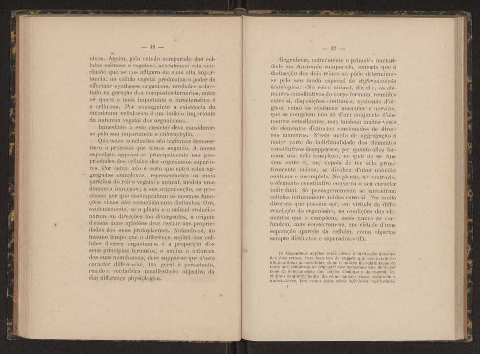 Oreino dos protistas:apreciao da legitimidade d'esta hypothese na classificao dos seres organicos 26